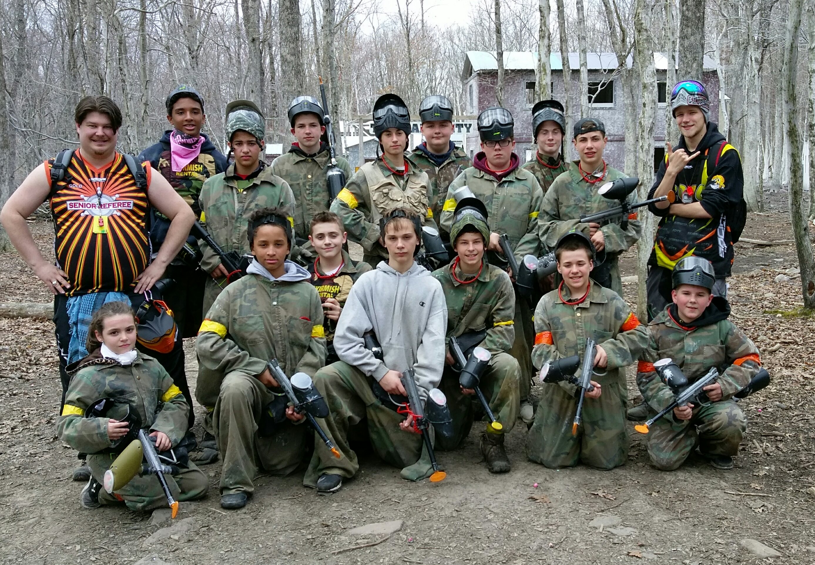Skirmish Paintball's Paintball group and referees half price student discount
