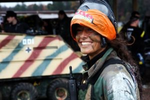 Female Paintball Player at Skirmish Paintball in Jim Thorpe, PA, ladies day, ladies weekend