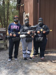 Ladies at Skirmish Paintball