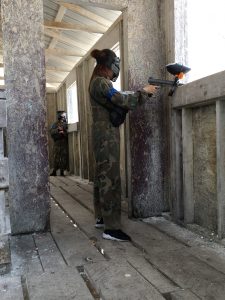 Ladies Playing Paintball at Tippman City